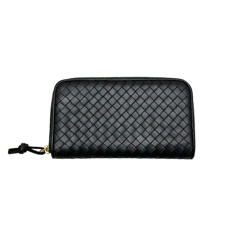 보테가베네타 인트레치아토 블랙 장지갑 5TBVW25118 - Bottega Veneta