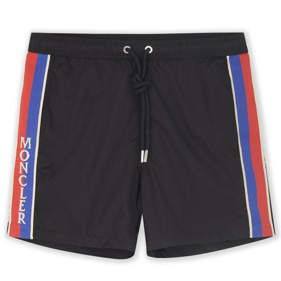 [몽클레어] 2C00011 53326 997 백포켓 로고 패치 스윔 팬츠 블랙 남성 팬츠 / TJ - Moncler