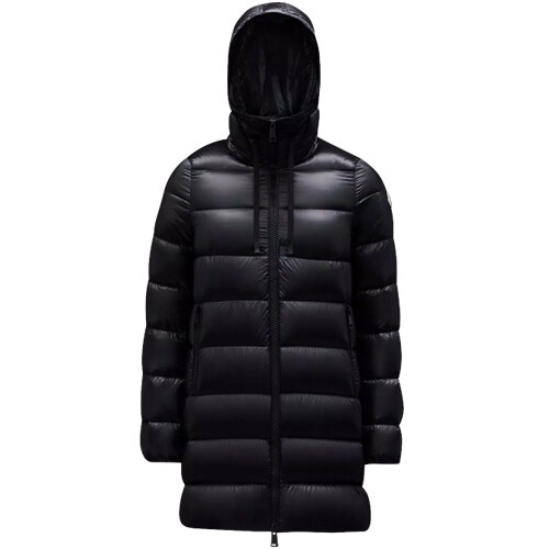[몽클레어] 1B20000 53052 999 SUYEN 수엔 로고 패치 후드 롱 패딩 블랙 여성 자켓 / TJ - Moncler