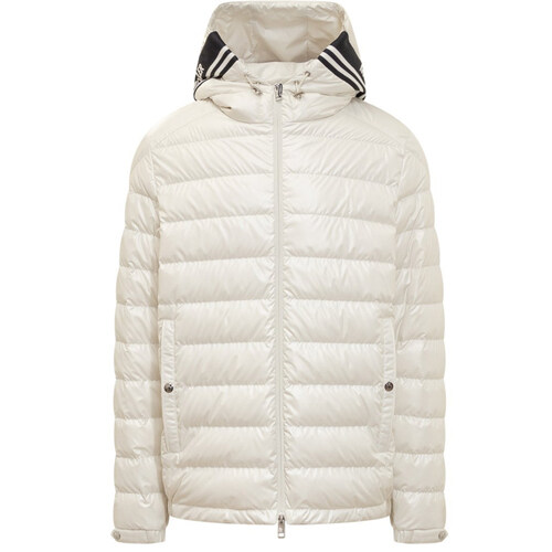[몽클레어] 1A00003 595ZJ 034 CORNOUR 코너 로고 패치 다운 후드 패딩 화이트 남성 자켓 / TFS - Moncler