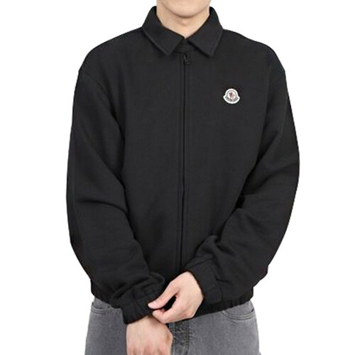 [몽클레어] 8G00058 89AEN 998 로고 패치 집업 자켓 블랙 남성 자켓 / TEO - Moncler