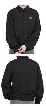 [몽클레어] 8G00058 89AEN 998 로고 패치 집업 자켓 블랙 남성 자켓 / TEO 썸네일 3