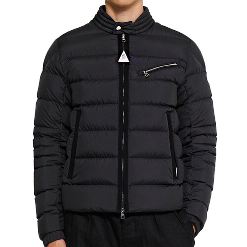 [몽클레어] 1A00068 54A81 999 SOUILLET 소울렛 로고 패치 다운 패딩 블랙 남성 자켓 / TJ - Moncler