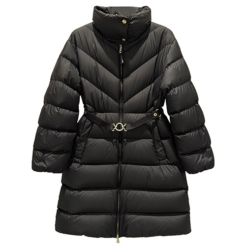 [몽클레어] BROU 브로우 로고 패치 롱 다운 패딩 블랙 여성 패딩 1C00028 54AQE 999 / TJ - Moncler