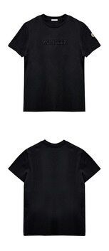 [몽클레어] 로고 엠보 자수 반팔티셔츠 블랙 여성 티셔츠 8C00008 89AUO 999 / TLC 썸네일 2