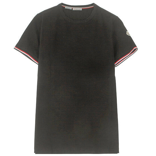 [몽클레어] 8C71600 87296 999 암로고 라운드 반팔 티셔츠 블랙 남성티셔츠 / TLS,TTA - Moncler