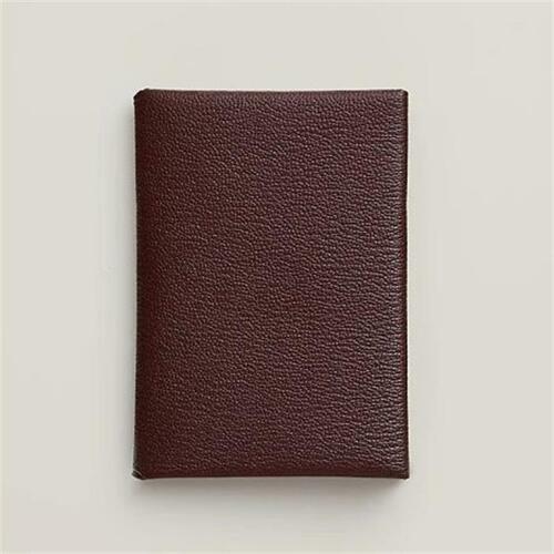 에르메스 칼비 듀오 컴팩트 카드지갑 앱송 루즈 셀리에 H083035CK 0G - Hermes