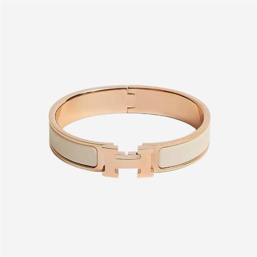 에르메스 클릭아슈 브레이슬릿 로즈 골드 하드웨어 크렘 H700001FO85 - Hermes