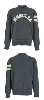 [몽클레어] 부클 로고 스웨터니트 다크그레이 남성 니트 9C00009 M1367 930 / TJ 썸네일 4