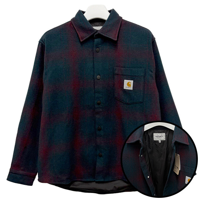 논현 더팩토리 25FW 칼하트 윕 BRENNAN 브레넌 로고 체크 셔츠 자켓 (I035324 34KXX) - Carhartt