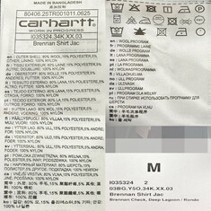 논현 더팩토리 25FW 칼하트 윕 BRENNAN 브레넌 로고 체크 셔츠 자켓 (I035324 34KXX) 썸네일 8