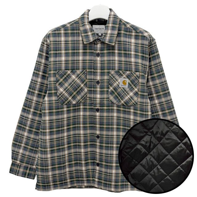 압구정 더팩토리 25FW 칼하트 윕 CRONYN 크로닌 로고 체크 셔츠 자켓 (I035312 35RXX) - Carhartt