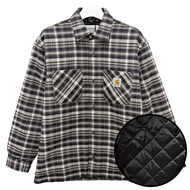 압구정 더팩토리 25FW 칼하트 윕 CRONYN 크로닌 로고 체크 셔츠 자켓 (I035312 3CRXX) - Carhartt
