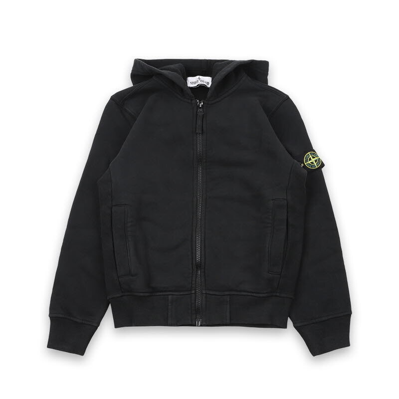 디몬트 스톤 키즈 와펜 패치 후드 집업 자켓(블랙) K2S16 6100003 S0A20 V0029 - Stone Island