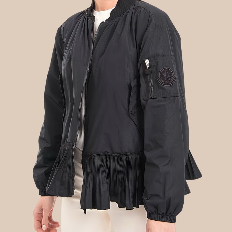 몽클레어 미락 여성 봄버 다운 자켓 블랙 핑크  - Moncler