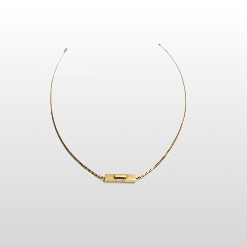 구찌 662108 링크 투 러브 옐로우골드18K 바 펜던트 목걸이 - Gucci