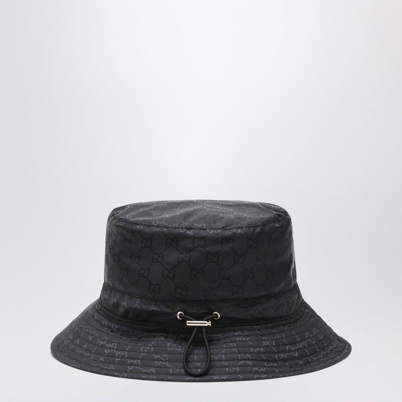 [배송] 구찌 리버시블 양면 GG 로고 버킷햇 모자 블랙 835772 3HBB7 1060 - Gucci