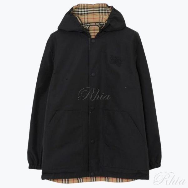 버버리 체크 나일론 리버서블 자켓 8074688 체커드 리버시블 - Burberry