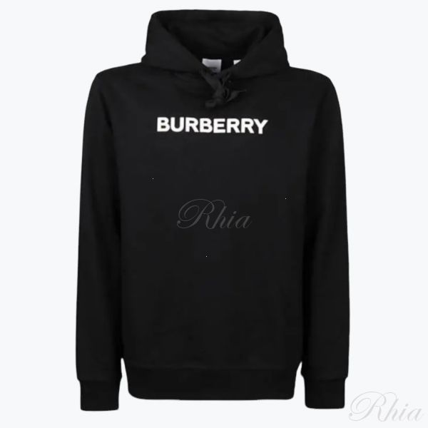 버버리 로고 프린트 코튼 후디 8055318 - Burberry