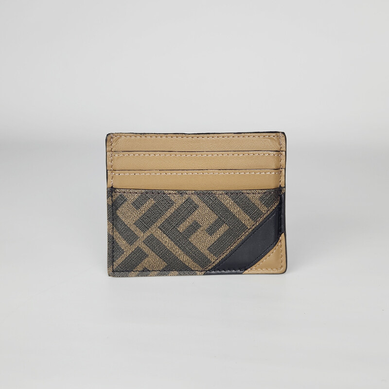 펜디 브라운 FF 캔버스 7M0164 남성 카드지갑 홀더 102351892 - Fendi