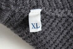  몽클레어 삼선 와펜 니트 그레이 XL(105) 썸네일 7
