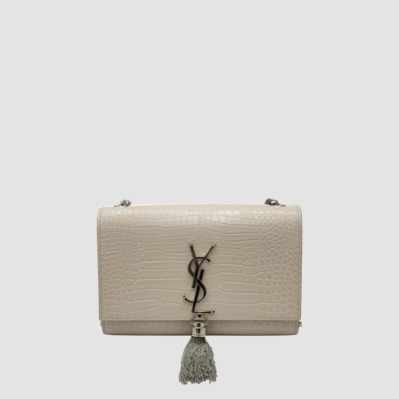 생로랑 케이트 테슬 크로커다일 숄더백 베이지핑크 452159 - Saint Laurent