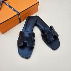 에르메스 오란 여성 샌들 블랙 화이트 골드 H021056Z 썸네일 5