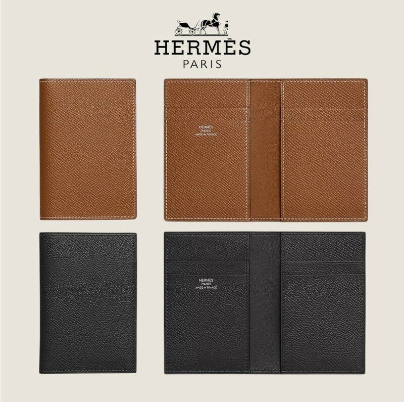에르메스 MC2 유클리드 카드지갑 카드홀더 블랙 골드 - Hermes