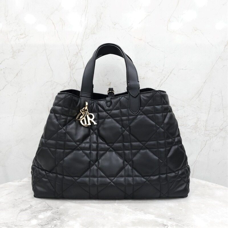 [럭스유] 디올 뚜주흐 라지 블랙 매크로 까나쥬 M2820OSOHJ - Christian Dior