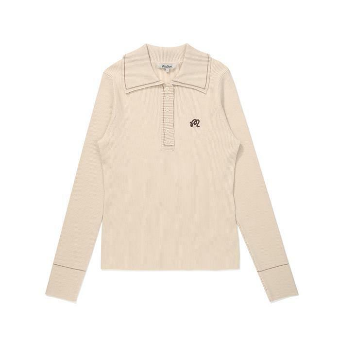 [밀라코/국내발송] 말본골프 아가타 니트 폴로 GRAY M5312LKT36GRY - Malbon