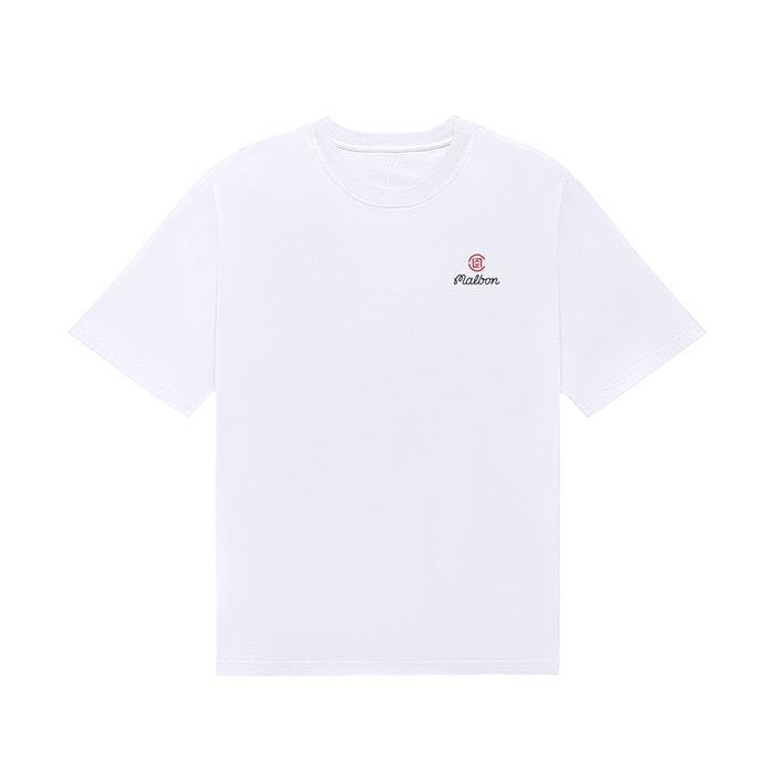 [밀라코/국내발송] 말본골프 버킷 라운드 티셔츠 WHITE M5311LRS03WHT - Malbon