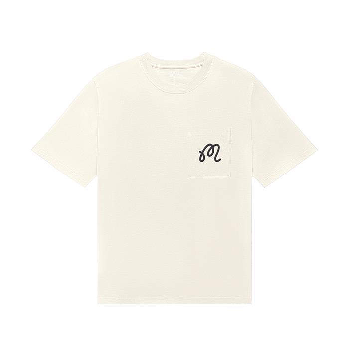 [밀라코/국내발송] 말본골프 비스타 라운드 티셔츠 CREAM M5311LRS01CRM - Malbon