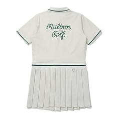 [밀라코/국내발송] 말본골프 오픈카라 플리츠 원피스 LIGHT BEIGE M5222POP31BGL 썸네일 1