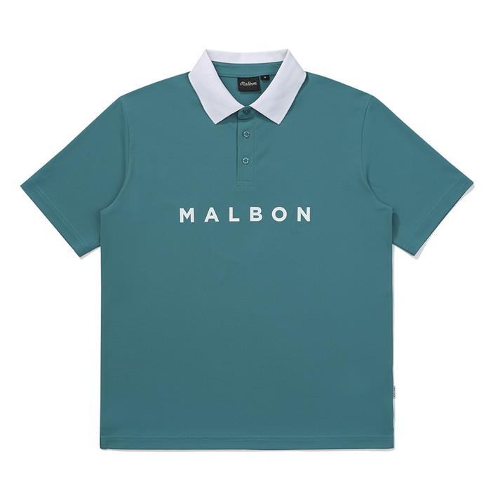[밀라코/국내발송] 말본골프 M 제로 폴로 티셔츠 PEACOCK GREEN M5221PTS49PGR - Malbon