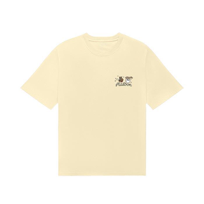 [밀라코/국내발송] 말본골프 라운드 티셔츠 LIGHT BEIGE M5211LRS21BGL - Malbon