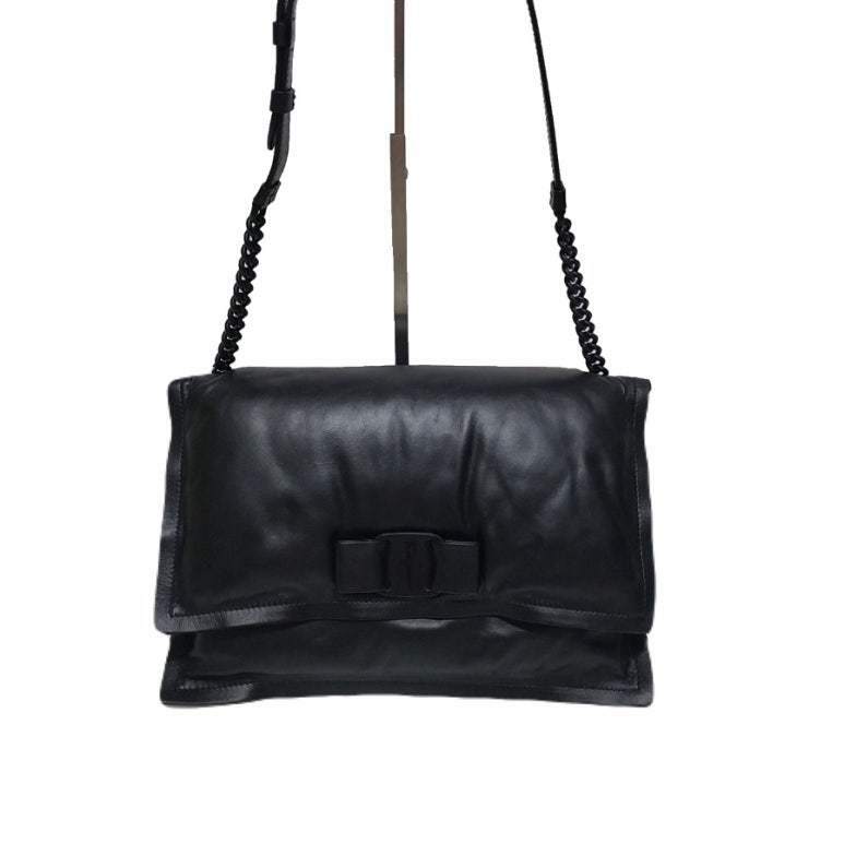 살바토레 페라가모 여성 숄더백 페레가모 비바 바라 보우 체인 숄더백 733673  - Salvatore Ferragamo