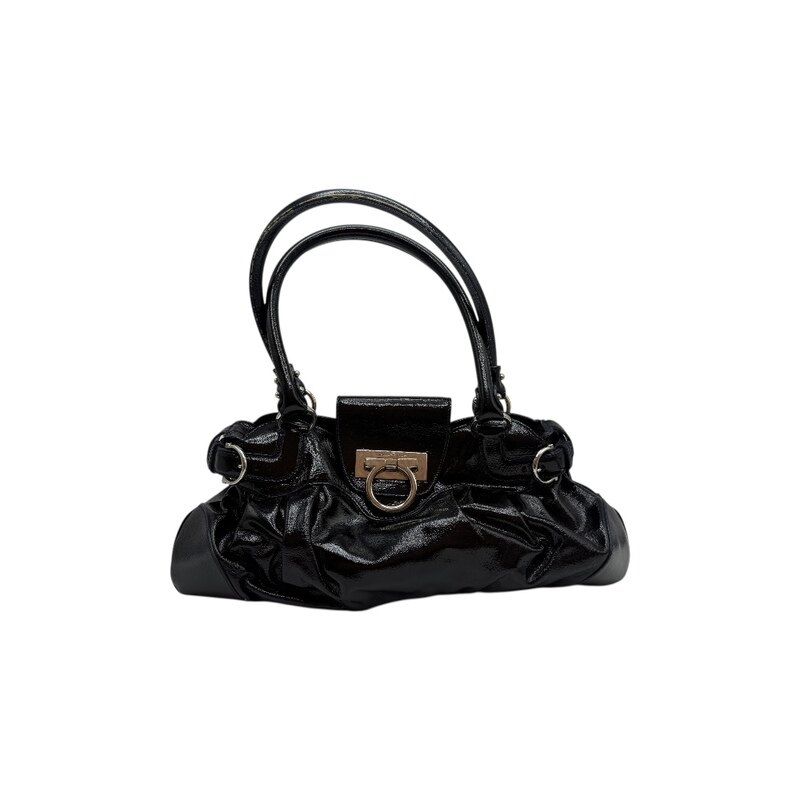 살바토레 페라가모 간치니 마리사 스몰 AU21 6317 블랙 여성 숄더백 - Salvatore Ferragamo