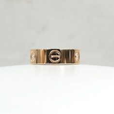 [럭스유] 까르띠에 다이아 3P 클래식 러브밴드 링 18K 핑크골드 47호 썸네일 1