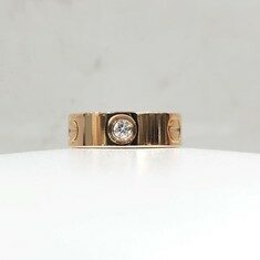 [럭스유] 까르띠에 다이아 3P 클래식 러브밴드 링 18K 핑크골드 47호 썸네일 2