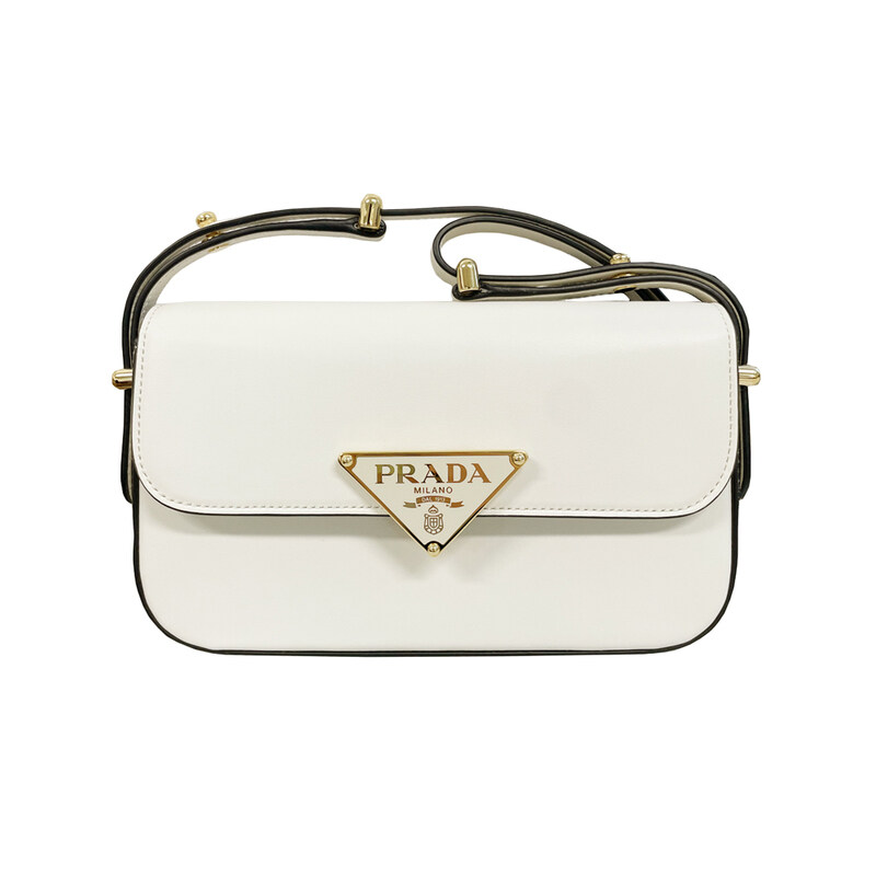 25FW PATTINA 삼각로고 크로스/숄더백 화이트 1BD339 ASK F0PG7 - Prada