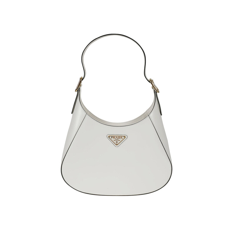 25FW SACCA 삼각 로고 호보백 화이트 1BC179 2A3A F0PG7 - Prada