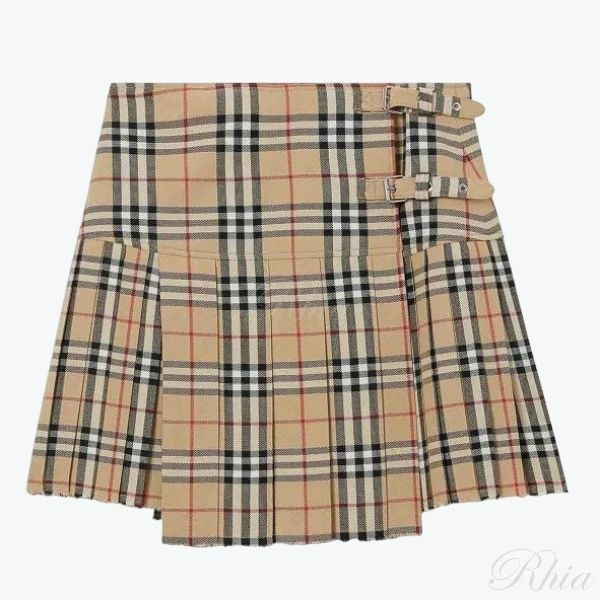 버버리 빈티지 체크 울 킬트 8025832 - Burberry