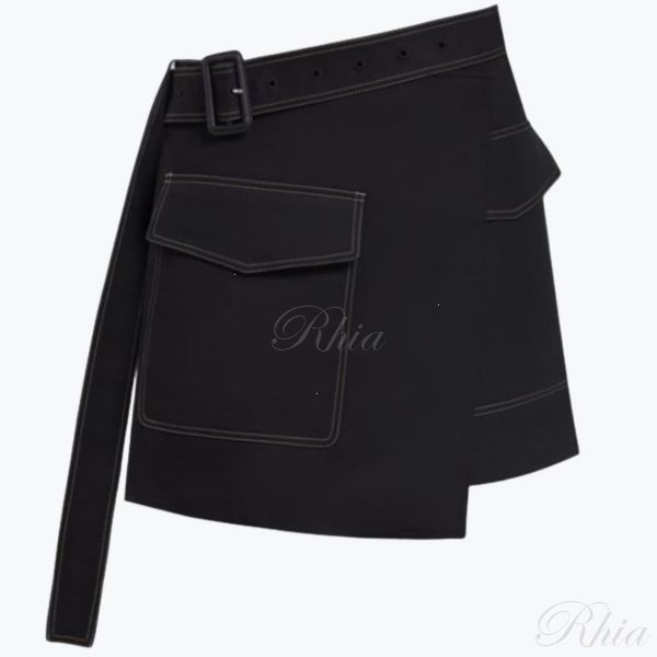 헬무트랭 트렌치 스커트 M06HW301 001 랩 - Helmut Lang