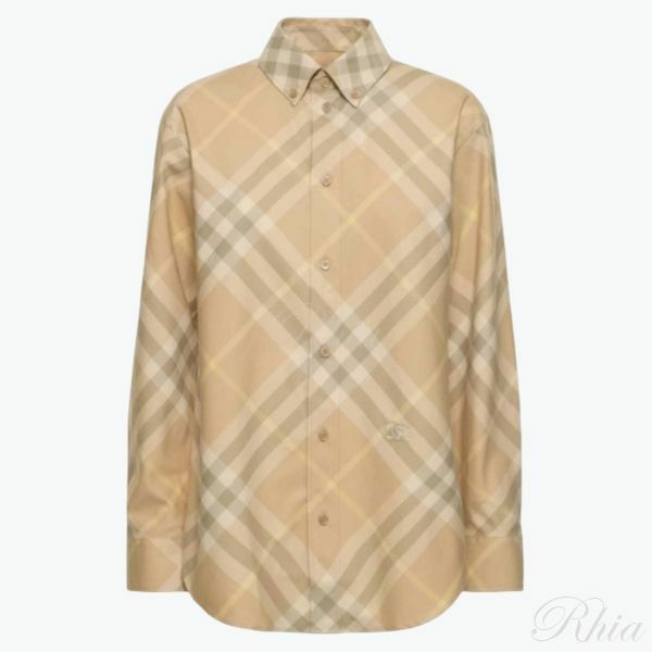 버버리 체크 코튼 셔츠 8083594 - Burberry