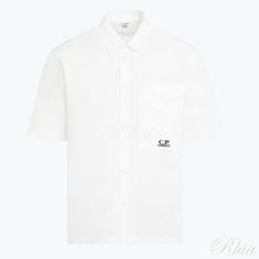 CP컴퍼니 포플린 셔츠 16CMSH208A 005328G 103 포켓 반팔 썸네일 1