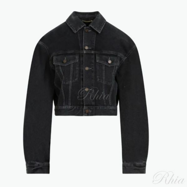 생로랑 80 S 숏 데님 자캣 780231 Y07TE 3962 - Saint Laurent