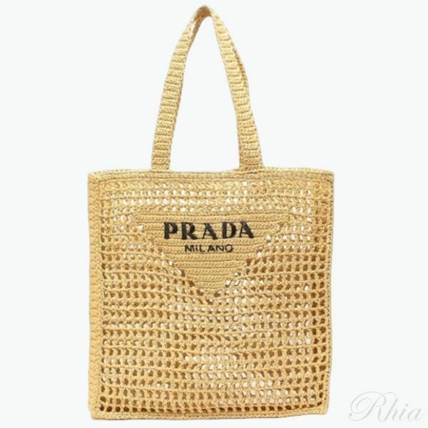 프라다 로고 크로셰 토트백 2VG105 OOO 2C2T F0018 - Prada