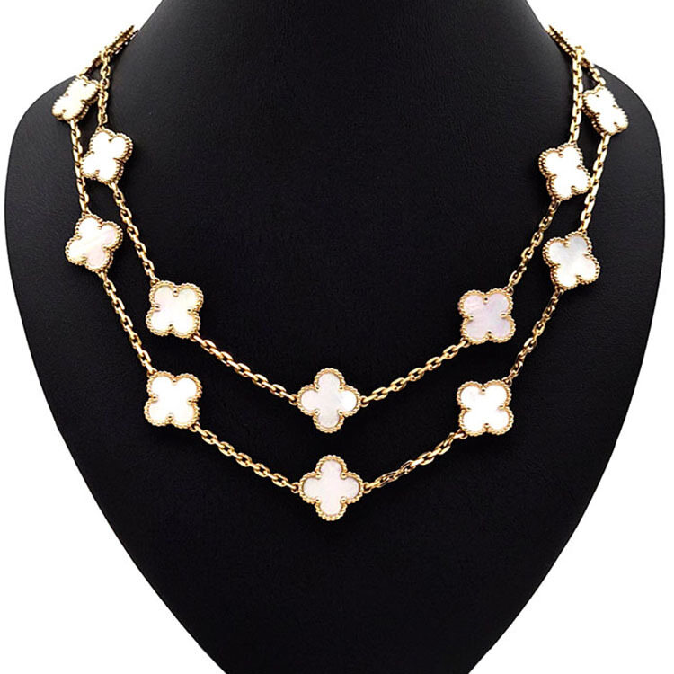 반클립앤아펠 알함브라 20 모티브 롱 목걸이 L598577 - Van Cleef & Arpels