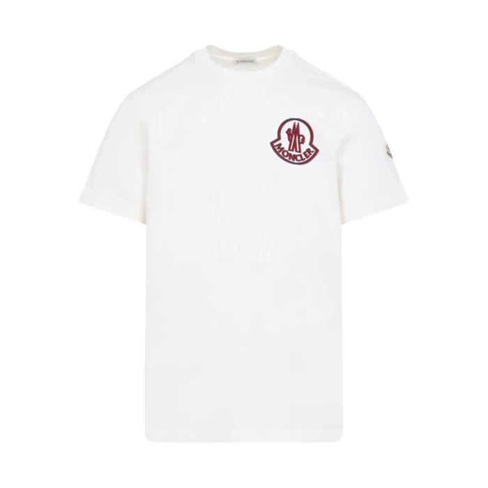 [국내발송] 몽클레어 로고 코튼 티셔츠 화이트 8C00057 89AZ9 034 - Moncler