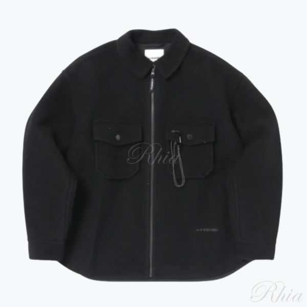 앤드원더 울 쉐기 집 자켓 5745283053 010 짚 - and Wander
